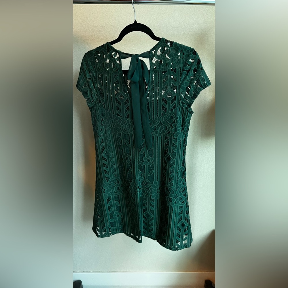 Elegant Green Lace dress